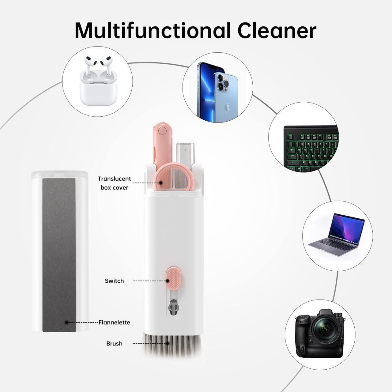 Multipurpose 7 in 1 Electronic Cleaner Kit with Brush