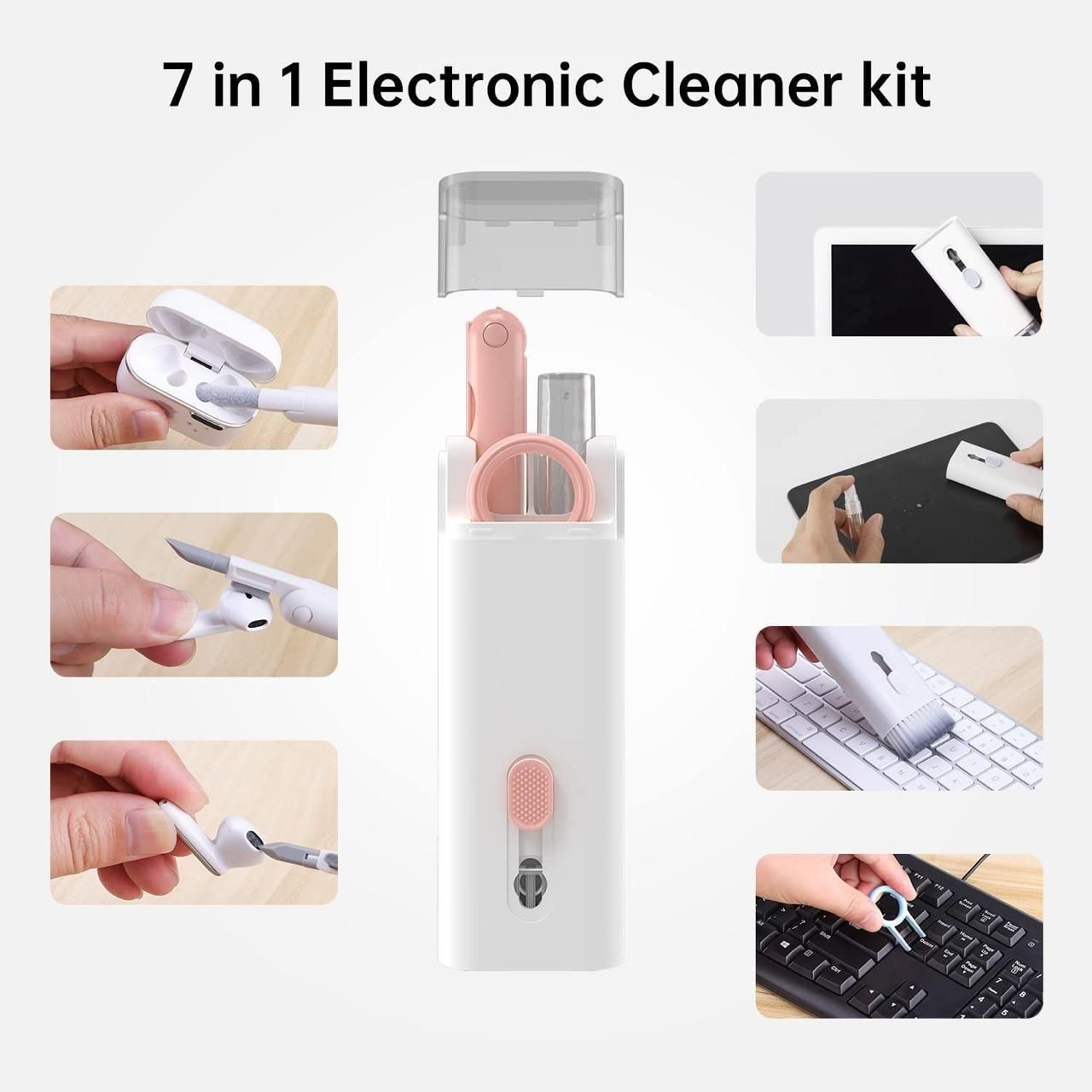 Multipurpose 7 in 1 Electronic Cleaner Kit with Brush