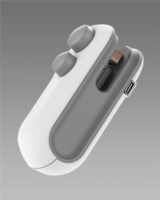 Portable Mini Sealing Machine 2 in 1 USB Rechargeable Magnetic, Bag Sealer, Heat Seal with Cutter