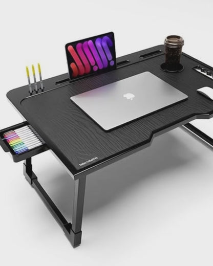 Study Table/Bed Table/Foldable and Portable Wooden/Writing Desk for Office/Home/School